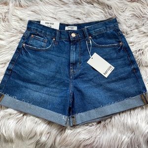 NWT Kenzie High Waist Denim Blue Jean Shorts 26 Size 2